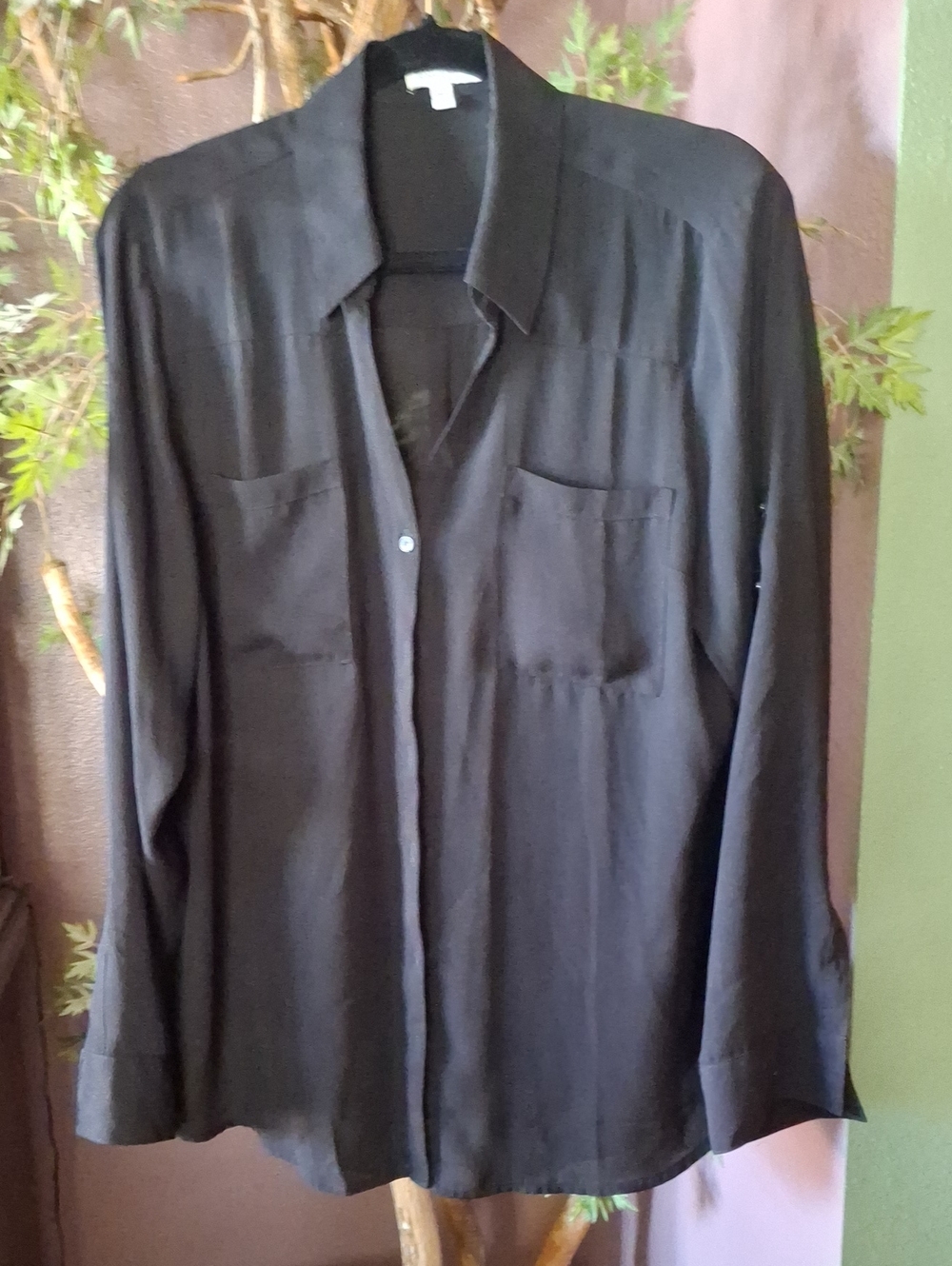 Express Black Portofino Button-Up Shirt